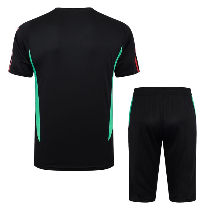 Chandal del Manchester United Manga Corta 2023-2024 Negro - Pantalon Corto